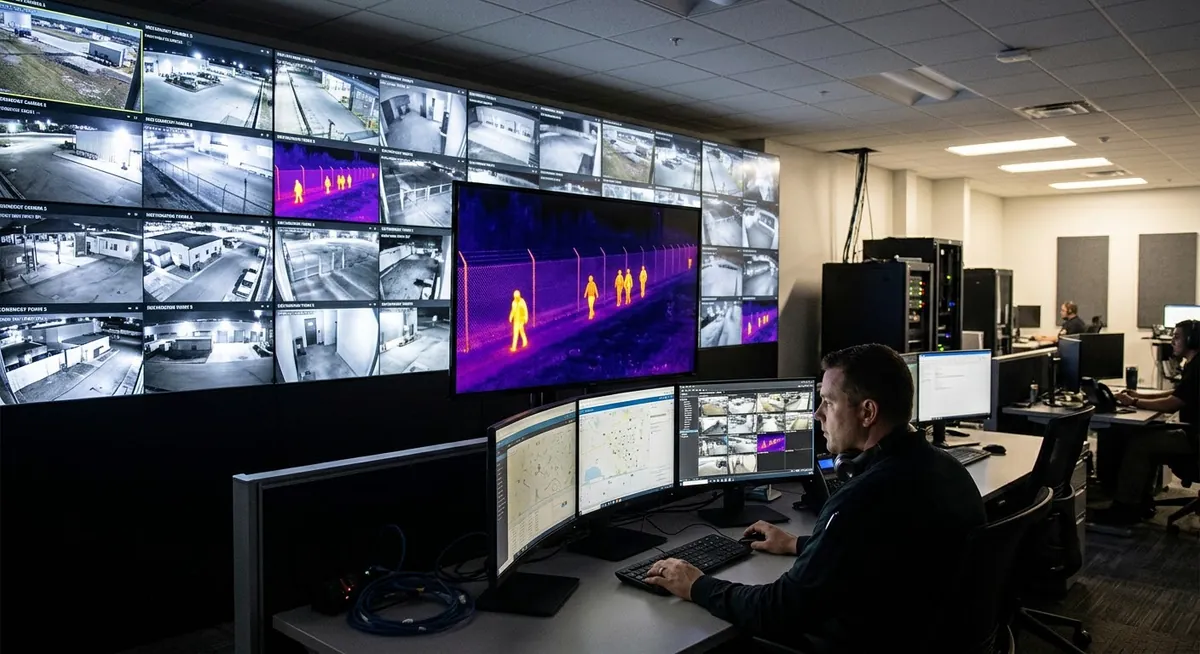 Security surveillance thermal imaging